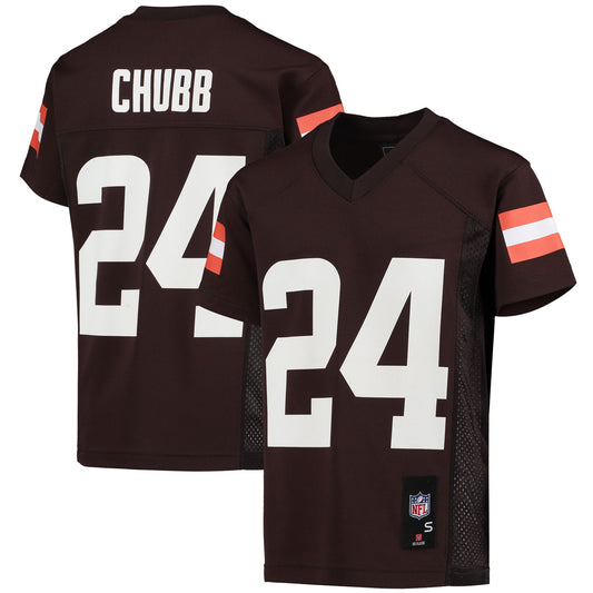 Nick Chubb Cleveland Browns Youth Replica Player Jersey - Brown