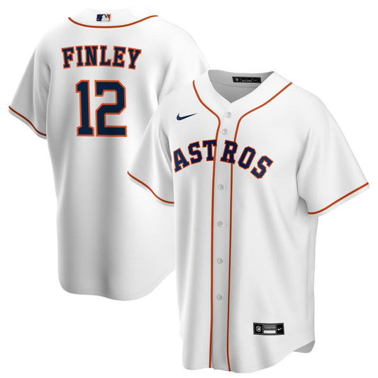 Steve Finley Houston Astros Nike Home RetiredReplica Jersey - White