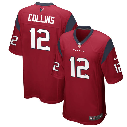 Nico Collins Houston Texans Nike Alternate Game Jersey - Red