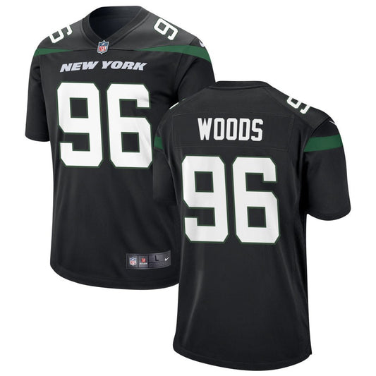 Al Woods New York Jets Nike Youth Game Jersey - Black