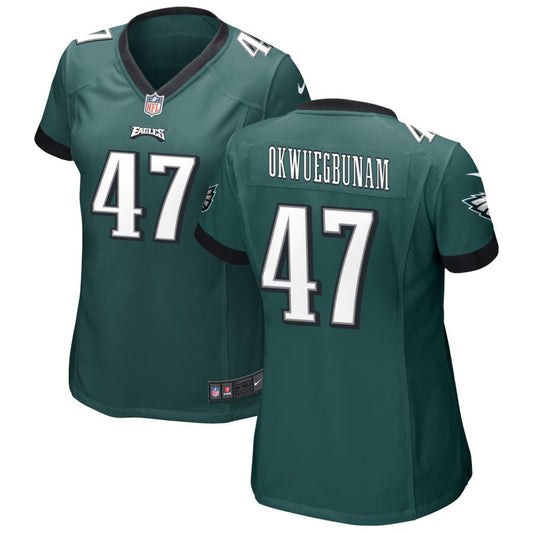 Albert Okwuegbunam Philadelphia Eagles Nike Women's Game Jersey - Midnight Green