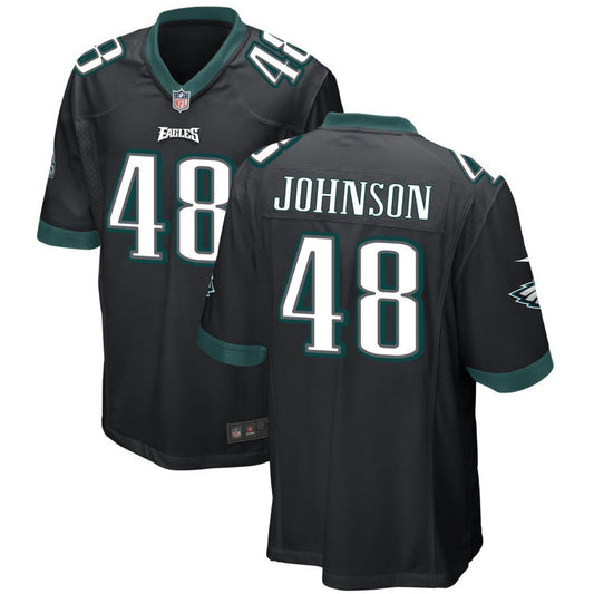 Patrick Johnson Philadelphia Eagles Nike Alternate Game Jersey - Black