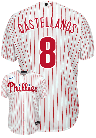 Nick Castellanos Jersey - Philadelphia Phillies Replica Adult Home Jersey