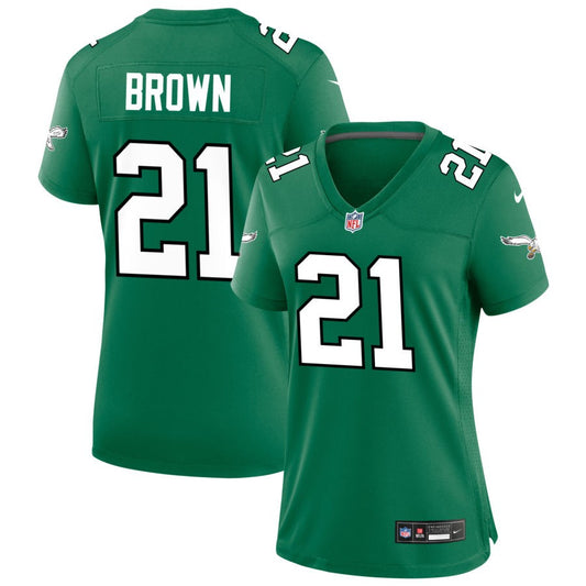 Sydney Brown Philadelphia Eagles Nike Women's Alternate Game Jersey - Kelly Green