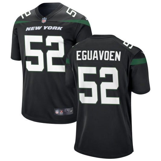 Sam Eguavoen New York Jets Nike Youth Game Jersey - Black