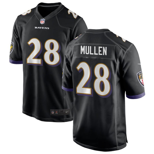 Trayvon Mullen Baltimore Ravens Nike Youth Game Jersey - Black