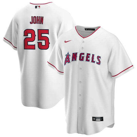 Tommy John Los Angeles Angels Nike Home RetiredReplica Jersey - White