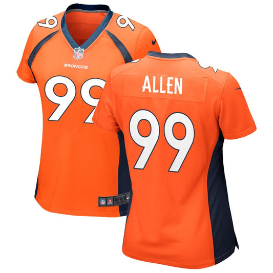 Zach Allen Denver Broncos Nike Women's Game Jersey - Orange