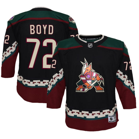 Travis Boyd Arizona Coyotes Youth 2021/22 Home Premier Jersey - Black