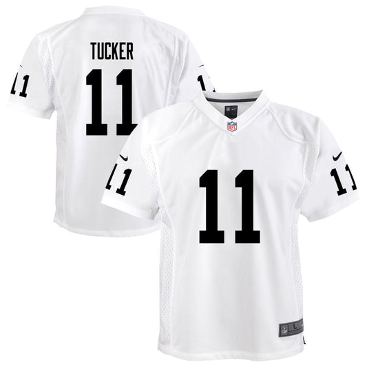 Tre Tucker Las Vegas Raiders Nike Youth Team Game Jersey - White