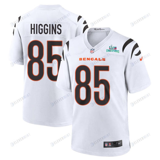 Tee Higgins 85 Cincinnati Bengals Super Bowl LVII Champions Men Game Jersey - White