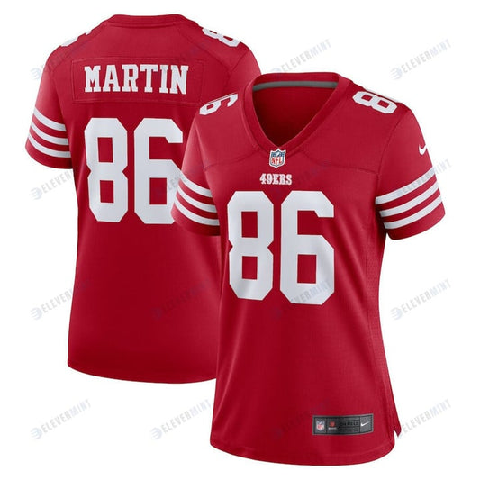 Tay Martin 86 San Francisco 49ers Women's Home Game Player Jersey - Scarlet