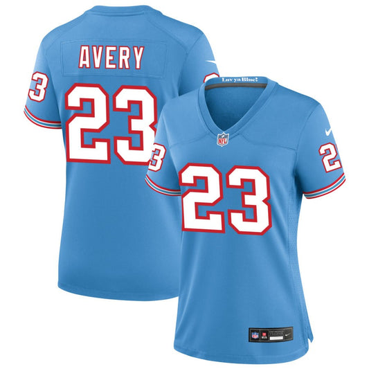 Tre Avery Tennessee Titans Nike Women's Oilers Throwback Game Jersey - Light Blue