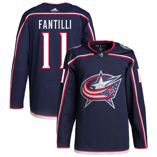 Adam Fantilli Columbus Blue Jackets adidas Home Primegreen Authentic Pro Jersey - Navy