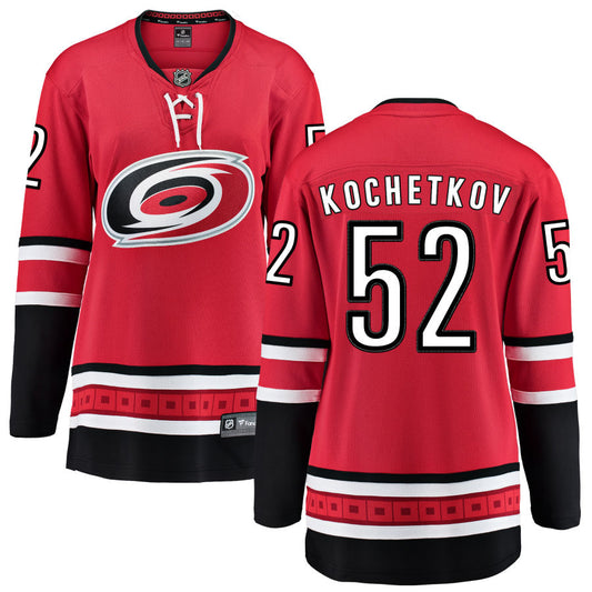 Pyotr Kochetkov Carolina Hurricanes Fanatics Branded Women's Home Breakaway Jersey - Red