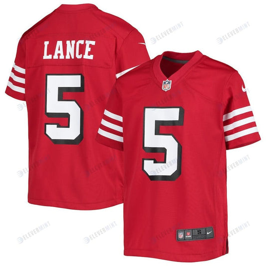 Trey Lance 5 San Francisco 49ers Youth Alternate Game Jersey - Scarlet