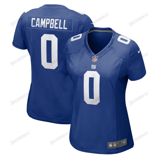 Parris Campbell 0 New York Giants Women's Game Jersey - Royal