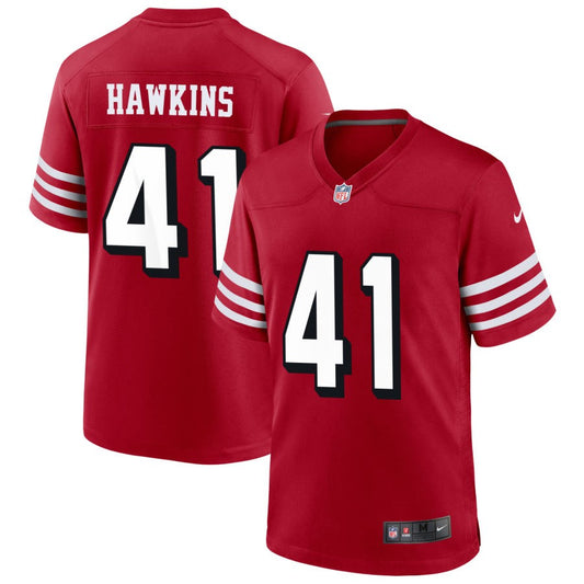 Tayler Hawkins San Francisco 49ers Nike Alternate Game Jersey - Scarlet