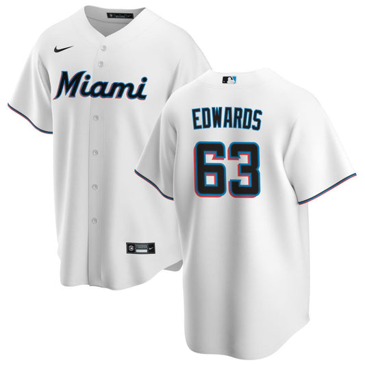 Xavier Edwards Miami Marlins Nike Home Replica Jersey - White