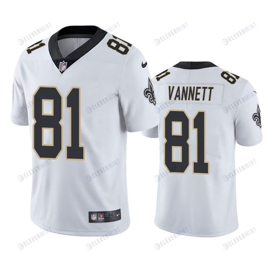 Nick Vannett New Orleans Saints 81 White Vapor Limited Jersey