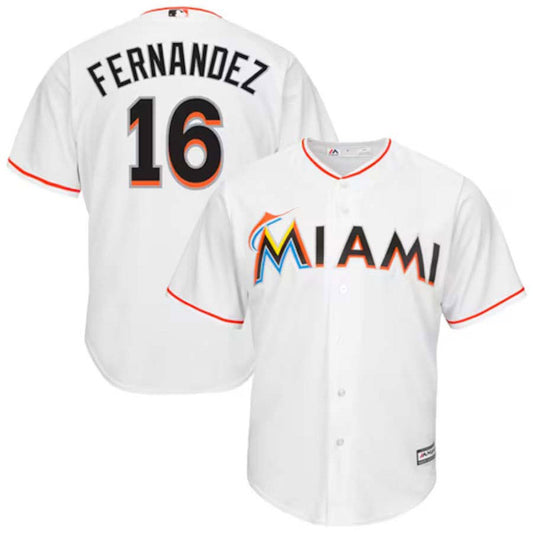 Youth Miami Marlins Jose Fernandez Replica Home Jersey - White