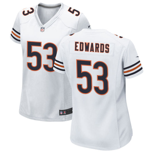 T.J. Edwards Chicago Bears Nike Women's Game Jersey - White