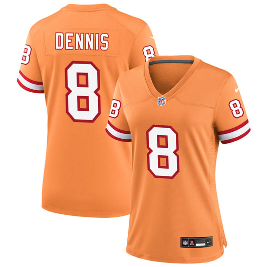 SirVocea Dennis Tampa Bay Buccaneers Nike Women's Throwback Game Jersey - Orange