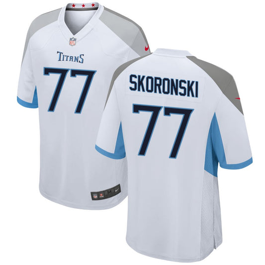 Peter Skoronski Tennessee Titans Nike Game Jersey - White