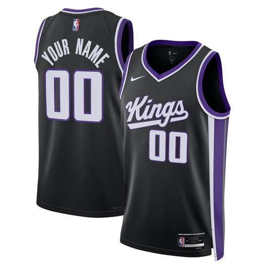 Sacramento Kings Nike Unisex Swingman Custom Jersey - Icon Edition - Black