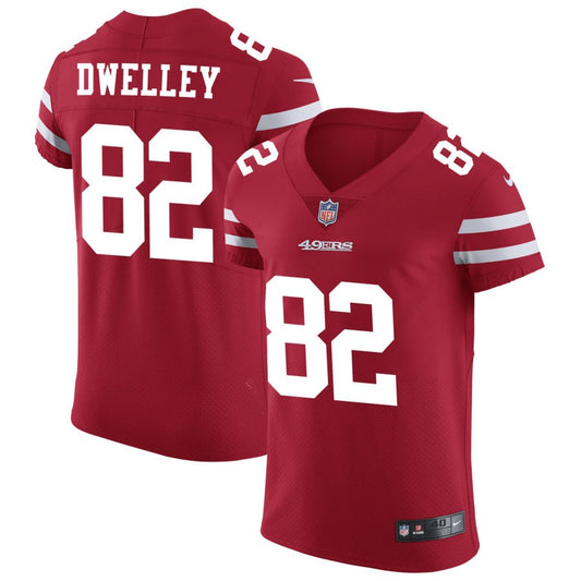 Ross Dwelley San Francisco 49ers Nike Vapor Untouchable Elite Jersey - Scarlet