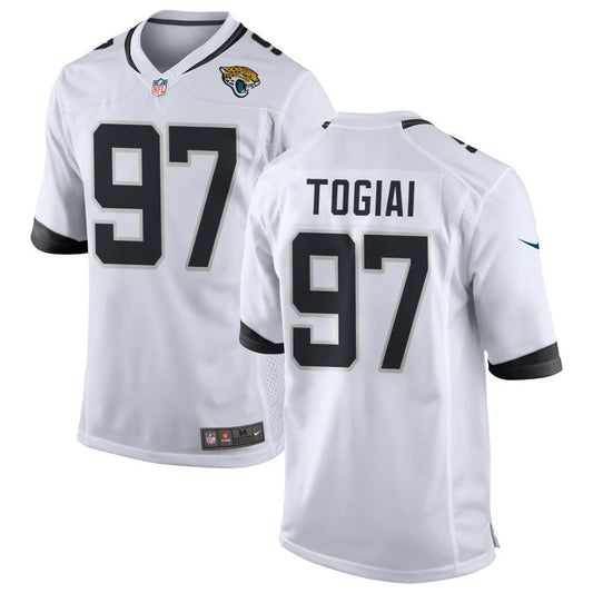 Tommy Togiai Jacksonville Jaguars Nike Game Jersey - White