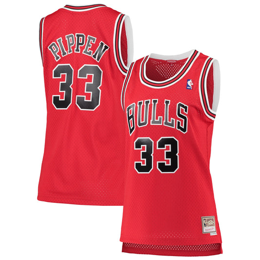 Scottie Pippen Chicago Bulls Mitchell & Ness Women's 1997-98 Hardwood Classics Swingman Jersey - Red