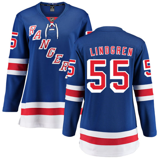 Ryan Lindgren New York Rangers Fanatics Branded Women's Home Breakaway Jersey - Blue