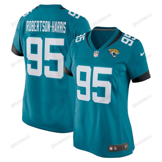 Roy Robertson-Harris 95 Jacksonville Jaguars Women's Game Jersey - Teal