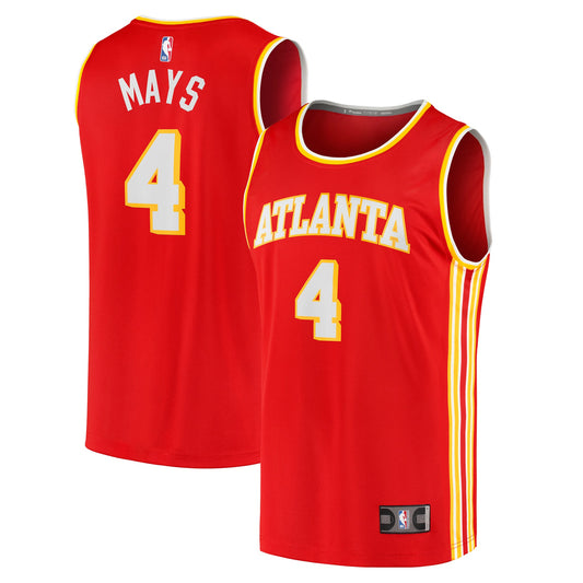 Skylar Mays Atlanta Hawks Fanatics Branded Youth 2021/22 Fast Break Replica Jersey - Icon Edition - Red