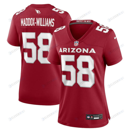 Tyreek Maddox-Williams 58 Arizona Cardinals Women Game Jersey - Cardinal