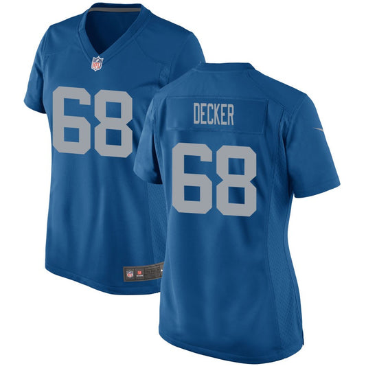 Taylor Decker Detroit Lions Nike Women's Throwback Game Jersey - Blue