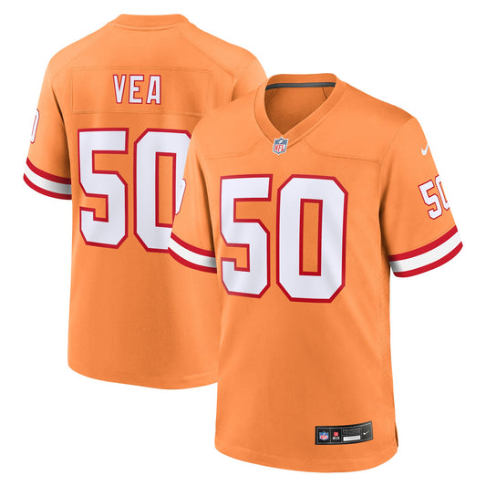 Vita Vea Tampa Bay Buccaneers Nike Throwback Game Jersey - Orange