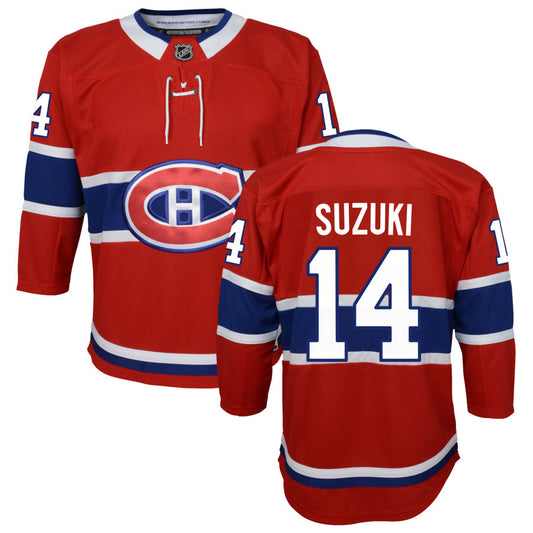 Nick Suzuki Montreal Canadiens Youth Home Premier Jersey - Red