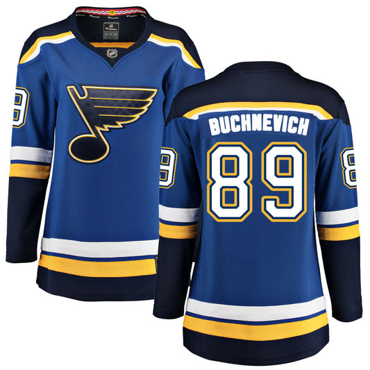 Pavel Buchnevich St. Louis Blues Fanatics Branded Women's Home Breakaway Jersey - Blue