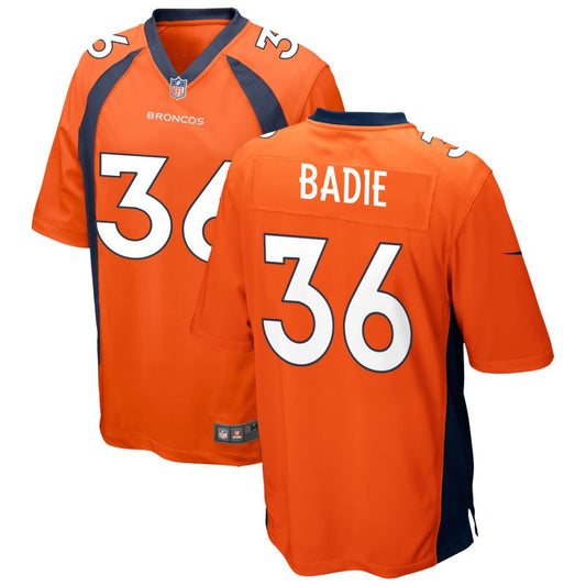 Tyler Badie Denver Broncos Nike Game Jersey - Orange