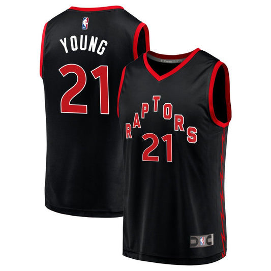 Thaddeus Young Toronto Raptors Fanatics Branded Youth Fast Break Replica Jersey Black - Statement Edition