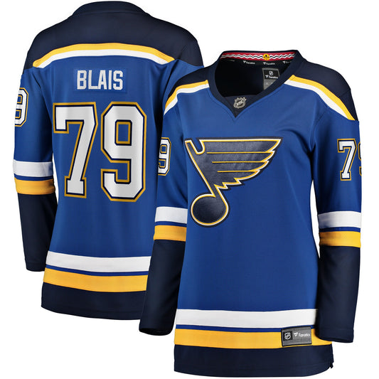 Sammy Blais St. Louis Blues Women's Fanatics Branded Home Breakaway Jersey - Blue