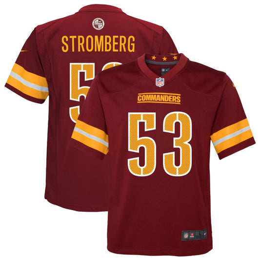 Ricky Stromberg Washington Commanders Nike Youth Game Player Jersey - Burgundy