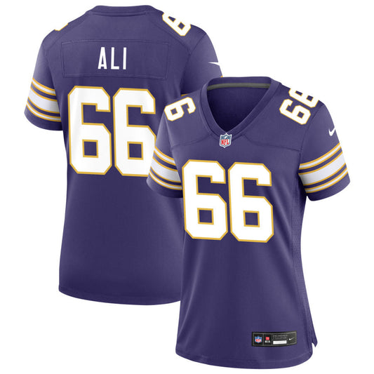 Alan Ali Minnesota Vikings Nike Women's Classic Game Jersey - Purple