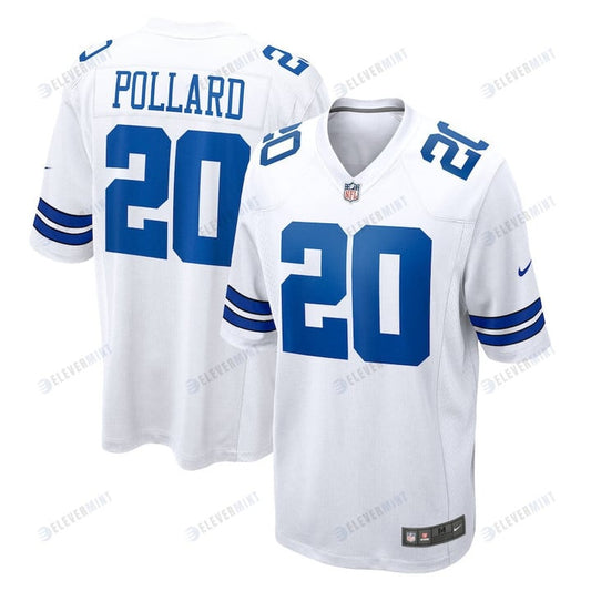 Tony Pollard 20 Dallas Cowboys Game Player Jersey - White