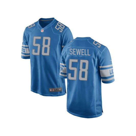 Penei Sewell Detroit Lions Nike Youth Team Color Game Jersey - Blue