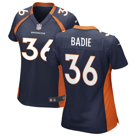 Tyler Badie Denver Broncos Nike Women's Alternate Game Jersey - Navy