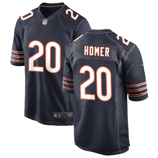 Travis Homer Chicago Bears Nike Game Jersey - Navy