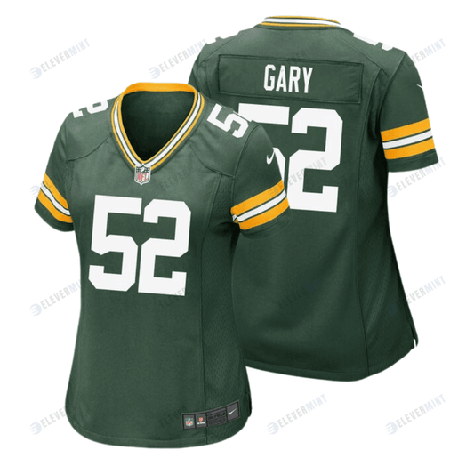 Rashan Gary 52 Green Bay Packers Women Home Game Jersey - Green